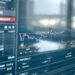 Crypto graph chart on the screen