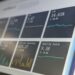 Data reporting dashboard on a laptop screen.